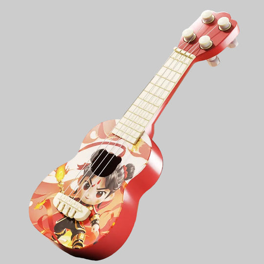 Lasten akustinen ukulele hauska muotoilu 6