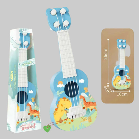 Lasten akustinen ukulele hauska muotoilu 7