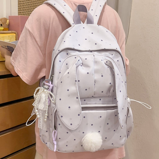 Lasten ja aikuisten pupu-teemainen reppu käytännöllisellä designilla 4