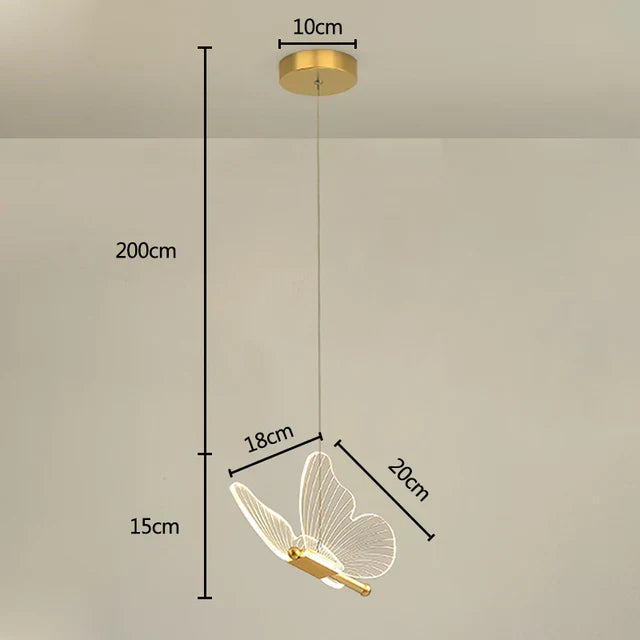 Lastenhuoneen LED-perhoslampu, Taianomainen ja Värikäs 0