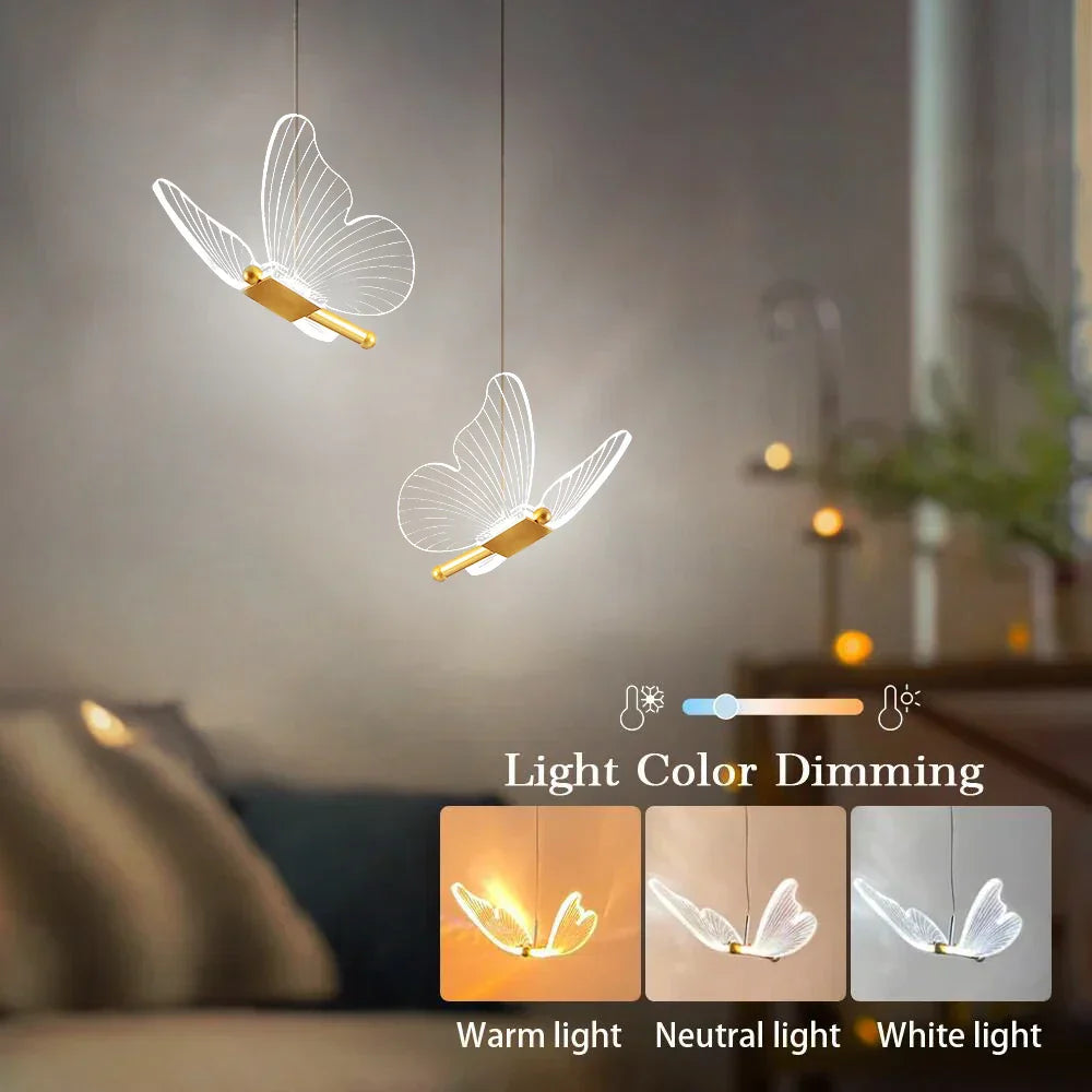 Lastenhuoneen LED-perhoslampu, Taianomainen ja Värikäs 3