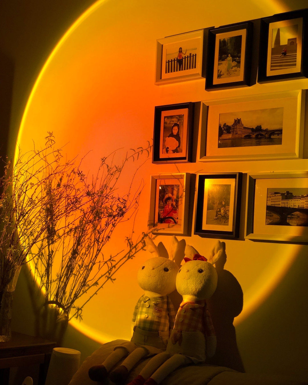 Lattiavalaisin Minimalistinen Auringonlaskun Tehosteella 4