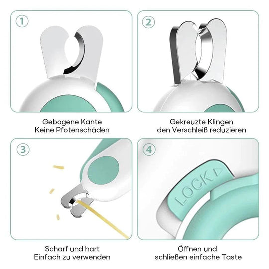 Lemmikkien Kynsileikkurit LED-Valolla Ergonominen 6