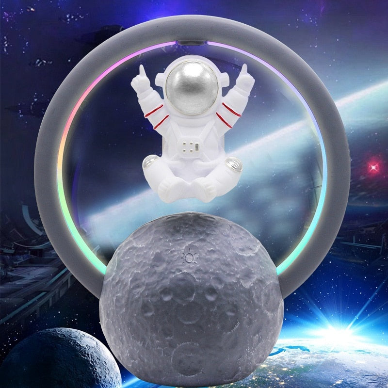 Levitating Astronaut Bluetooth Speaker Lamp Modern Design 6