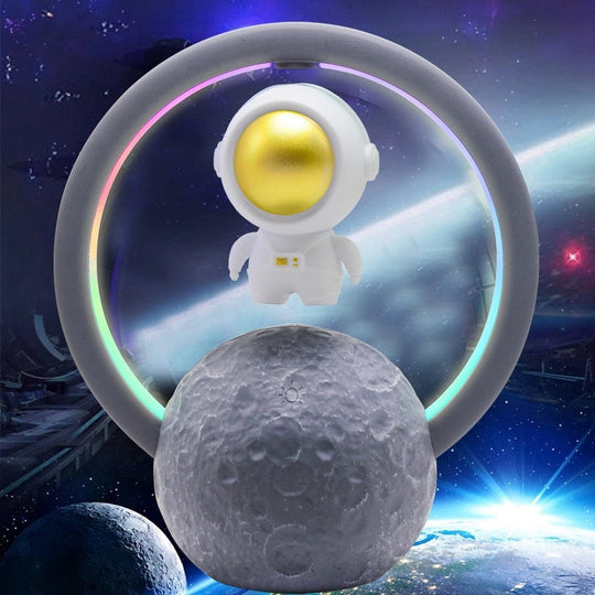 Levitating Astronaut Bluetooth Speaker Lamp Modern Design 7