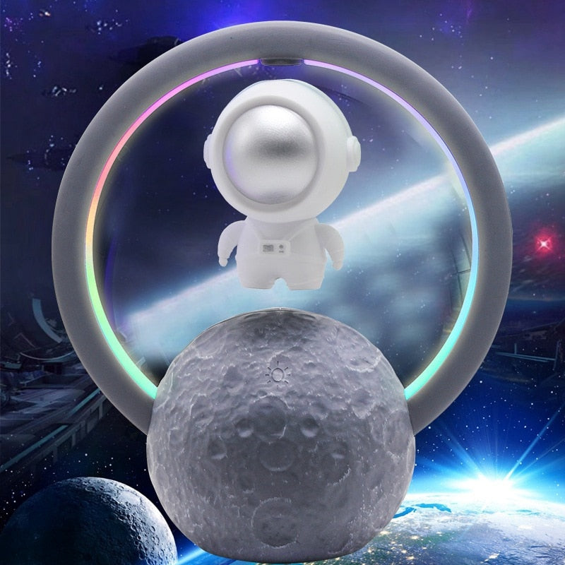 Levitating Astronaut Bluetooth Speaker Lamp Modern Design 8