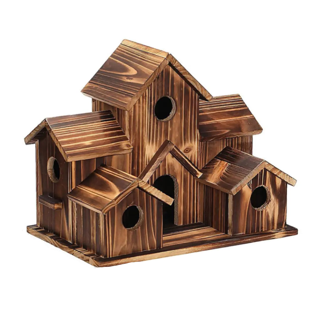 Lintujen Pesälaatikko Ulkokäyttöön Tilava Puinen 3