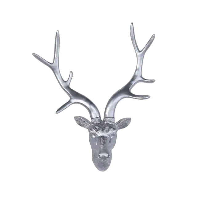 Maalaismainen Hirvenpään Seinäkori - 3D Koriste 0