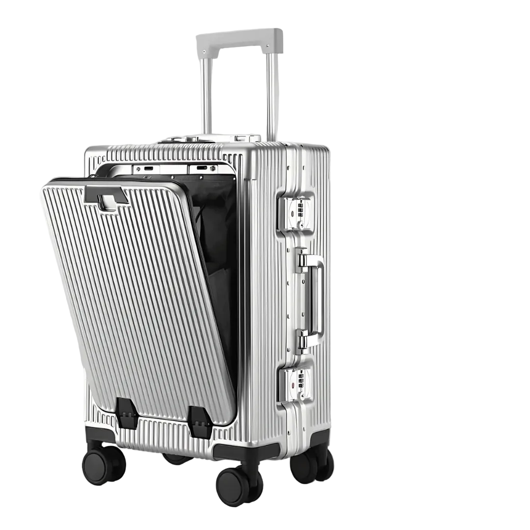 Matkalaukku Manhattan Pro Innovatiivisella Suunnittelulla 360° Kaksoispyörät ja USB-Portit 0