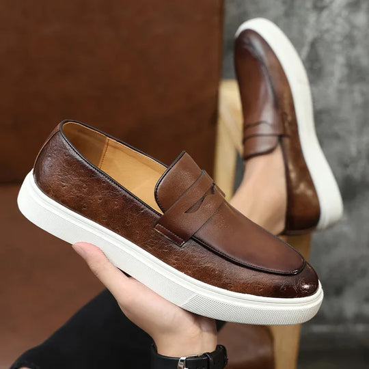 Miesten Munkkikengät Retro Brittiläinen Käärmeennahka 4