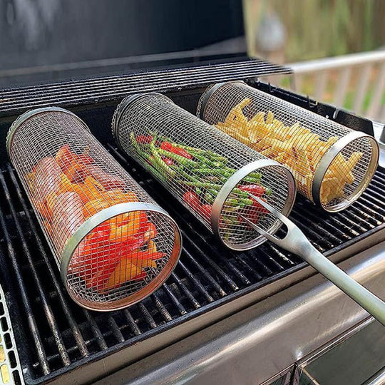 Metallinen Grillikori Käytännöllinen Grillaukseen 0
