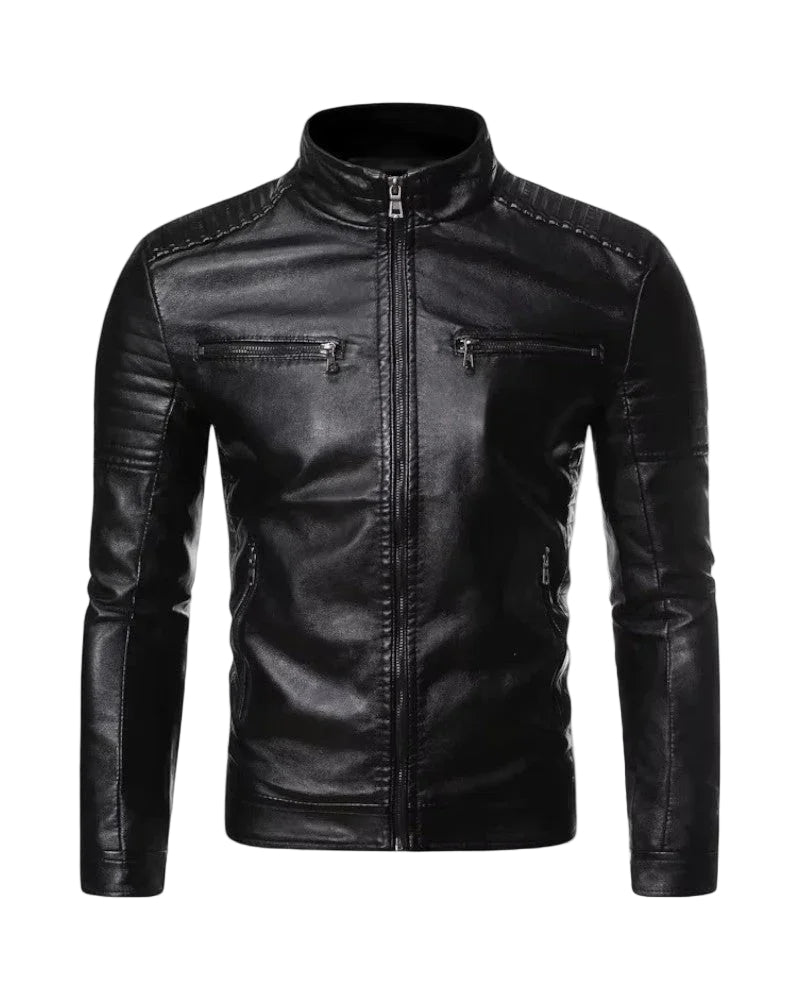 Miesten Biker-takki Slim Fit 0