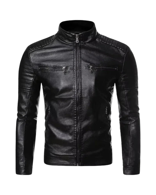 Miesten Biker-takki Slim Fit 0