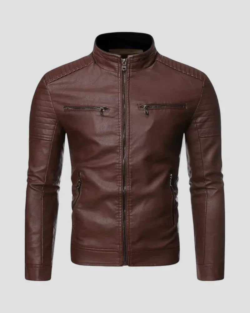 Miesten Biker-takki Slim Fit 1