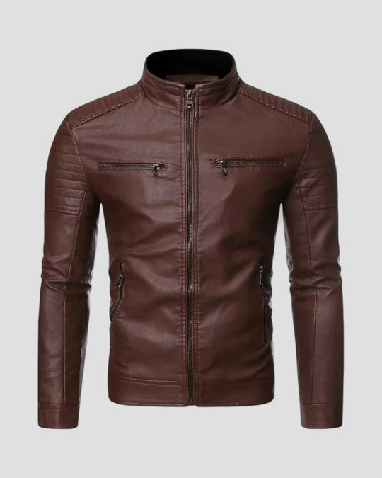 Miesten Biker-takki Slim Fit 1