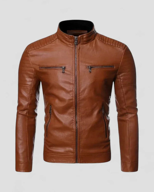 Miesten Biker-takki Slim Fit 2