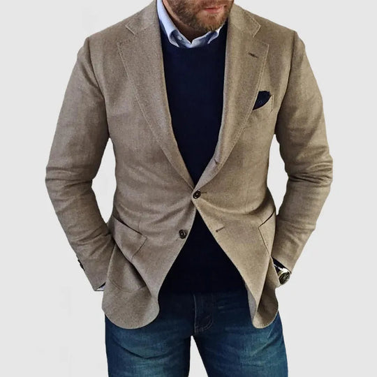Miesten Blazer Klassinen Muotoilu 1
