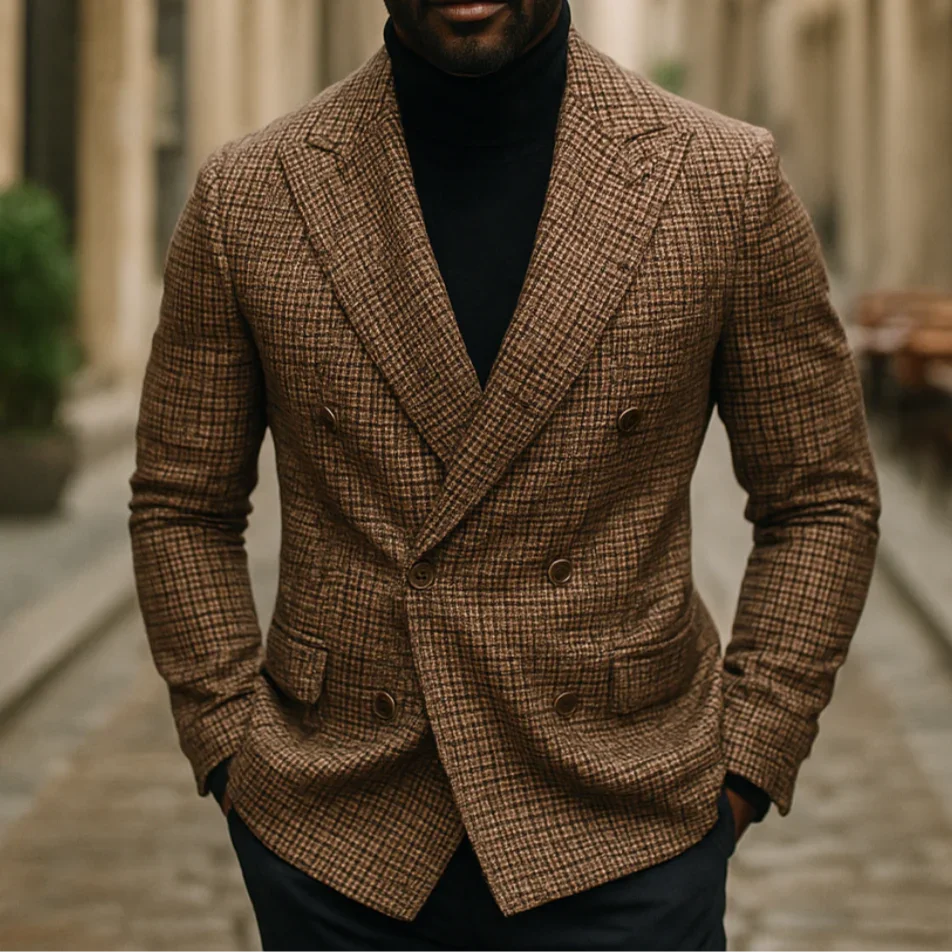 Miesten Bleiseri Tyylikkäällä Istuvuudella 4