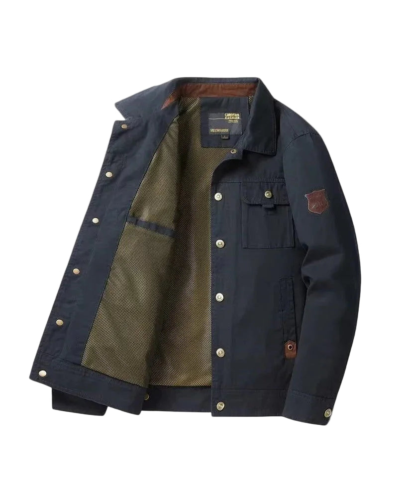 Miesten Bomber-takki Tuulenpitävillä Yksityiskohdilla 0