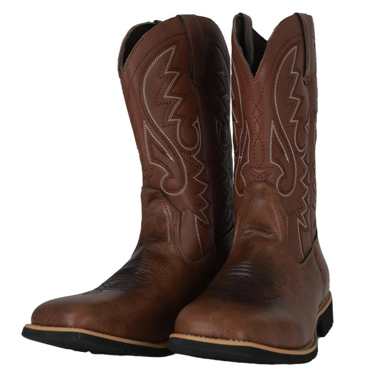 Miesten Bootsit Brodeerattu Denim Retrotyyli 0