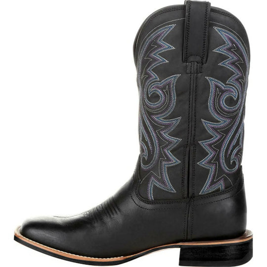 Miesten Bootsit Brodeerattu Denim Retrotyyli 2