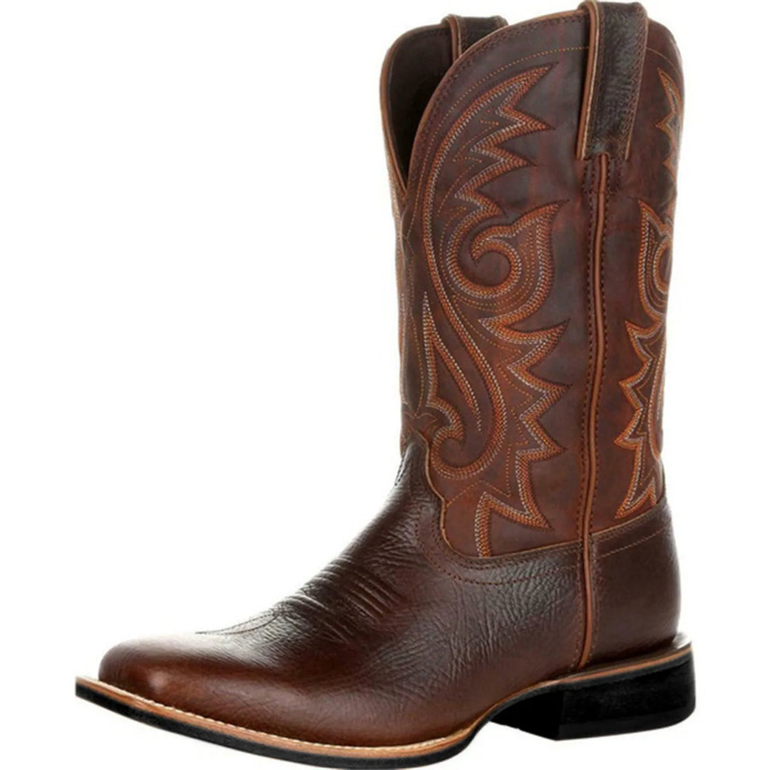 Miesten Bootsit Brodeerattu Denim Retrotyyli 7