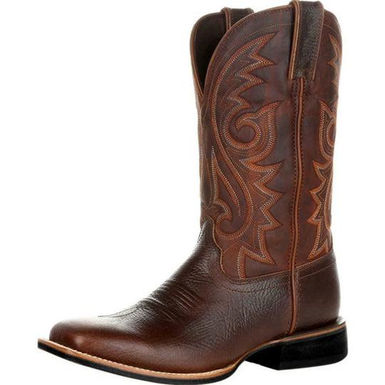 Miesten Bootsit Brodeerattu Denim Retrotyyli 7