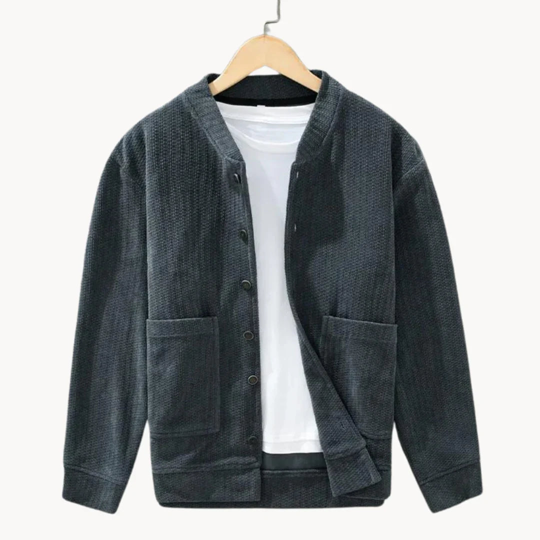Miesten Cardigan Neulepintainen Rento 2