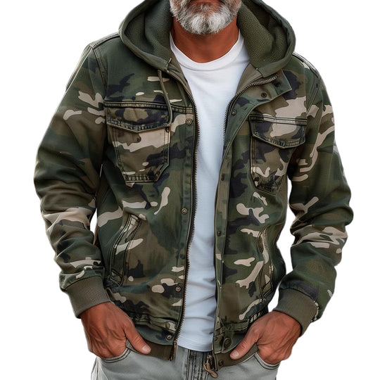 Miesten Cargo-takki Hupulla Camouflage 0