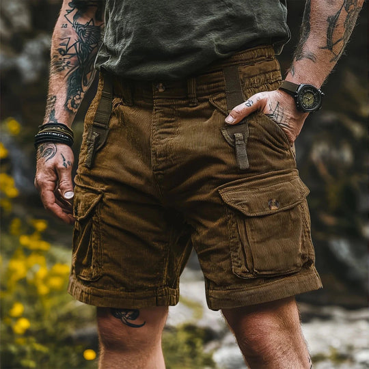 Miesten Cargo Bermuda Shortsit Retro-tyylillä 3