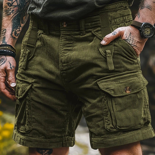 Miesten Cargo Bermuda Shortsit Retro-tyylillä 4