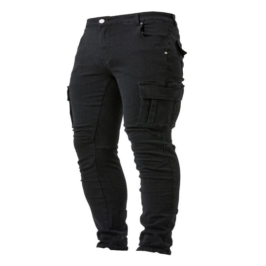 Miesten Cargo Farkut Monitaskuinen Design 3