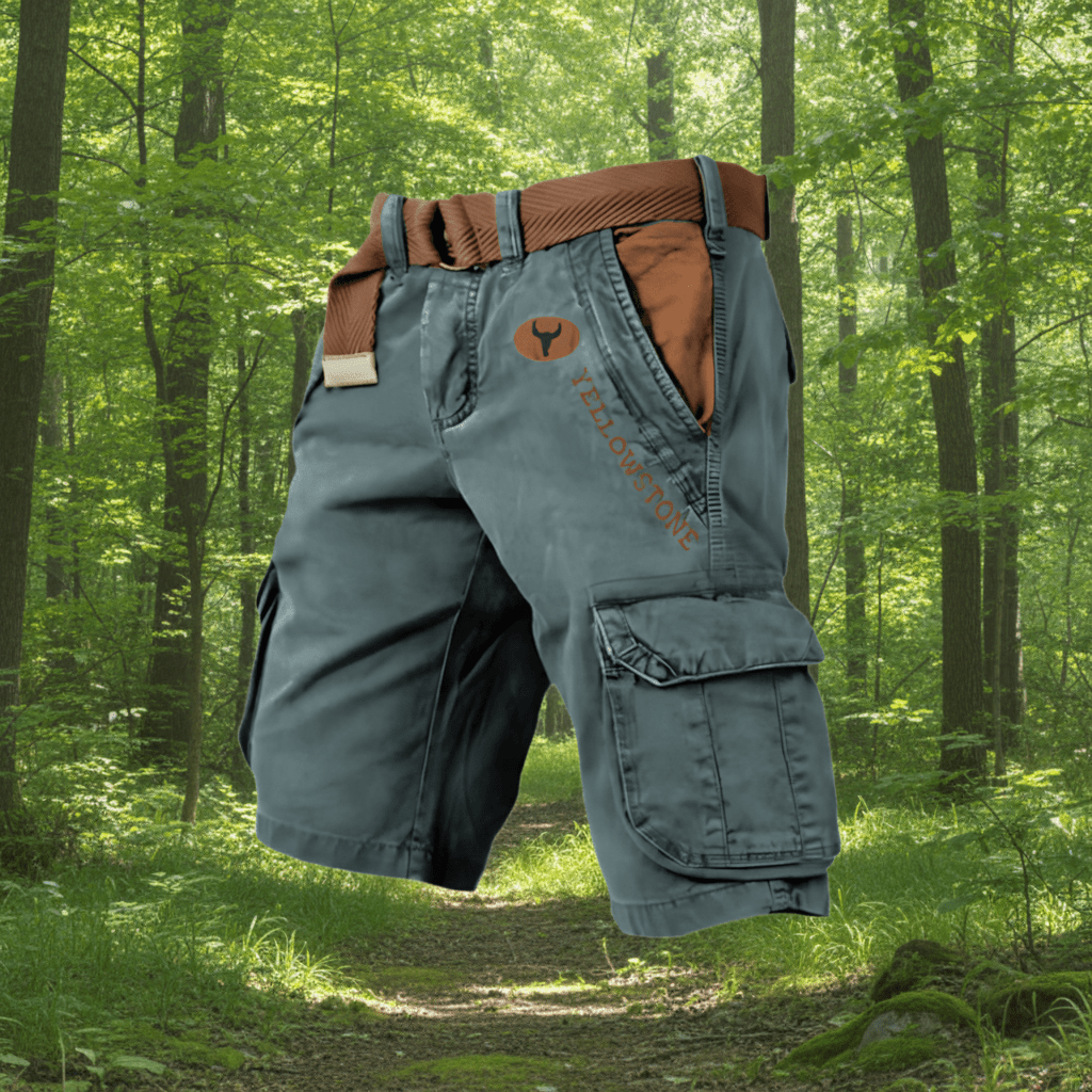 Miesten Cargo Shortsit Toiminnallisella Muotoilulla 5