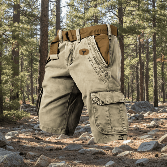Miesten Cargo Shortsit Toiminnallisella Muotoilulla 9