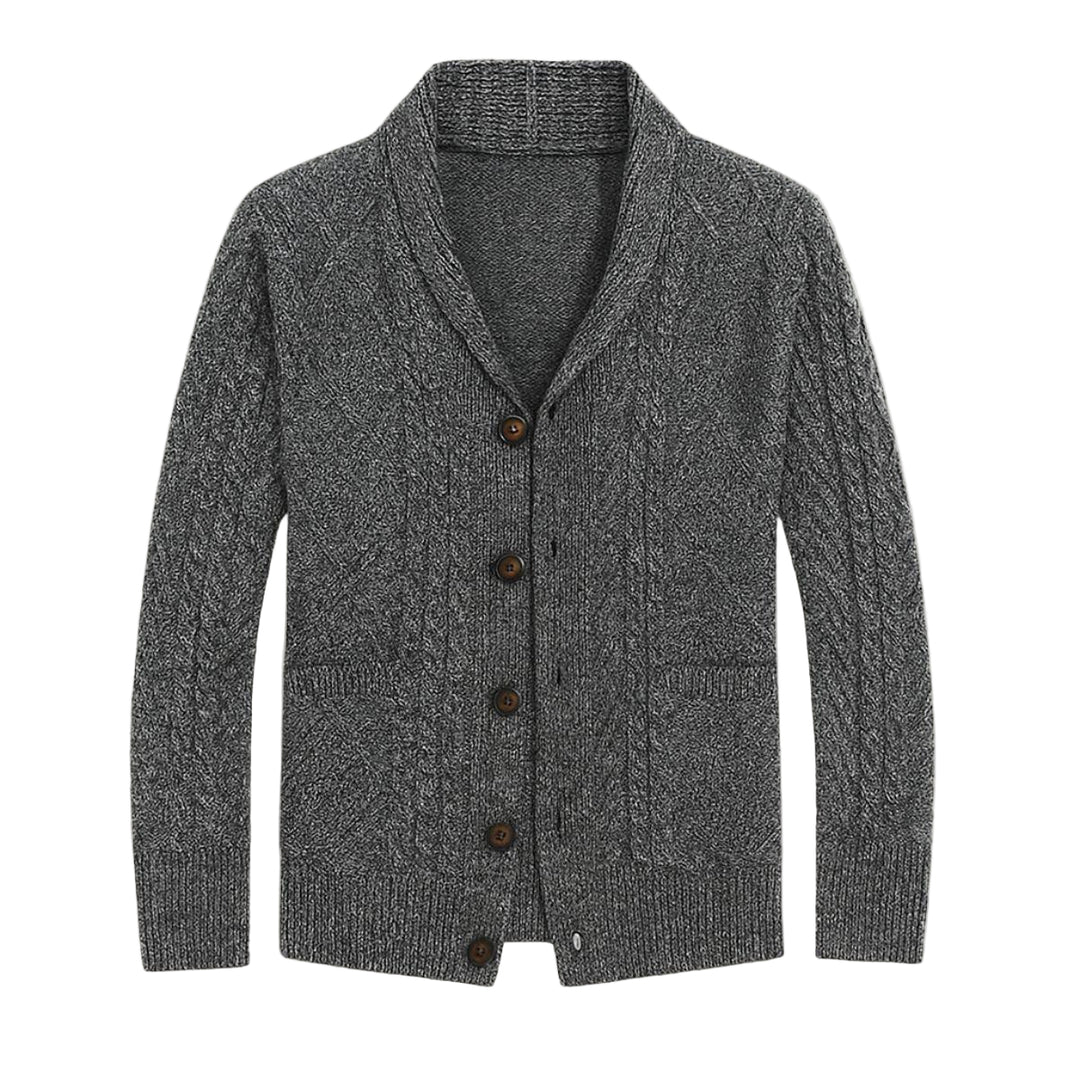 Miesten Cashmere Cardigan Rento Tyyli 0