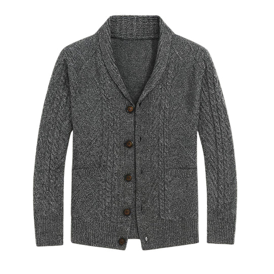 Miesten Cashmere Cardigan Rento Tyyli 0