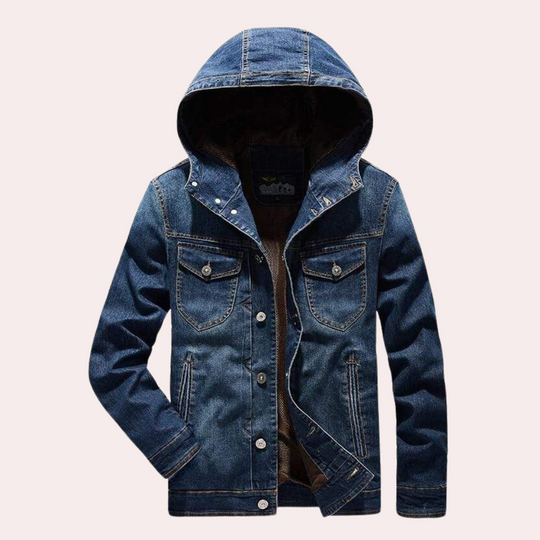 Miesten Denim-takki Rentoon Tyyliin 1
