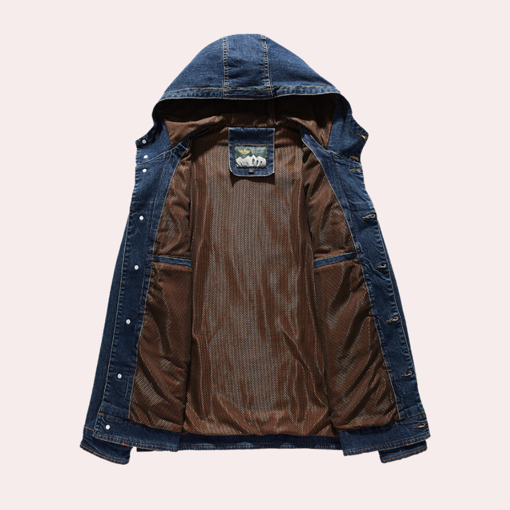 Miesten Denim-takki Rentoon Tyyliin 3