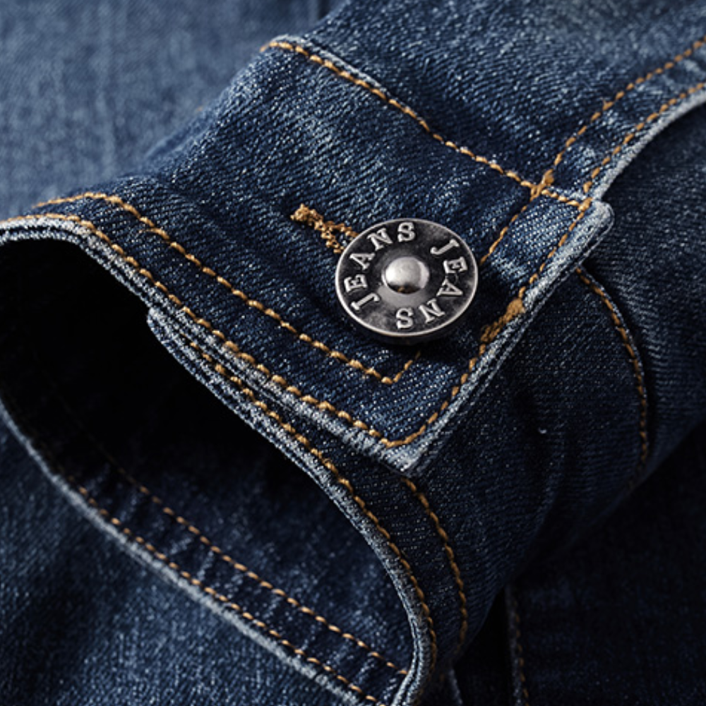 Miesten Denim-takki Rentoon Tyyliin 4