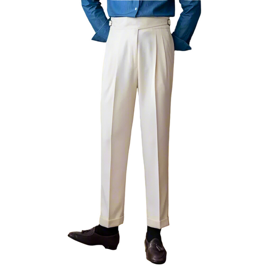 Miesten Housut Korkea Vyötärö Moderni Muotoilu 0