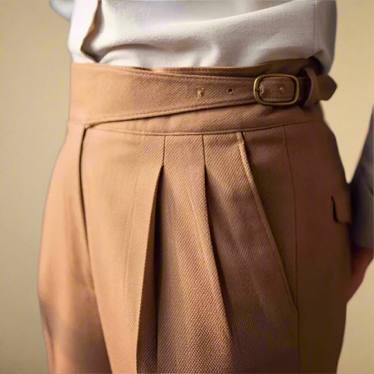 Miesten Housut Korkea Vyötärö Moderni Muotoilu 5