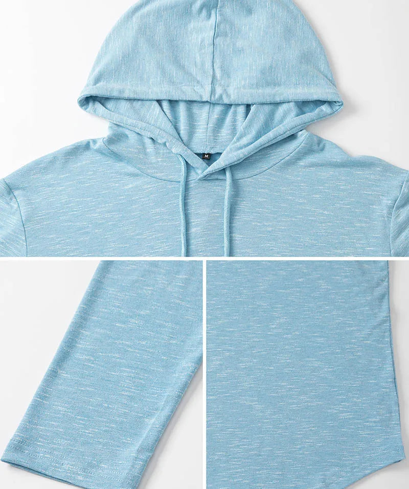 Miesten Huppari Kevyt Urheilumalli Polyesteri Puuvilla Spandex 5