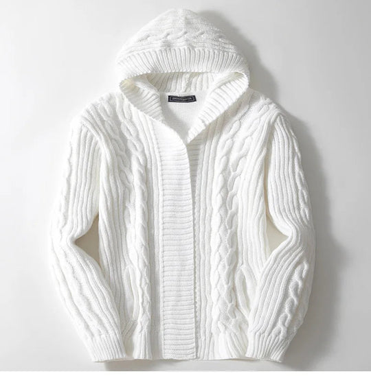 Miesten Huppari Neuletakki Kaapelikuviolla 1