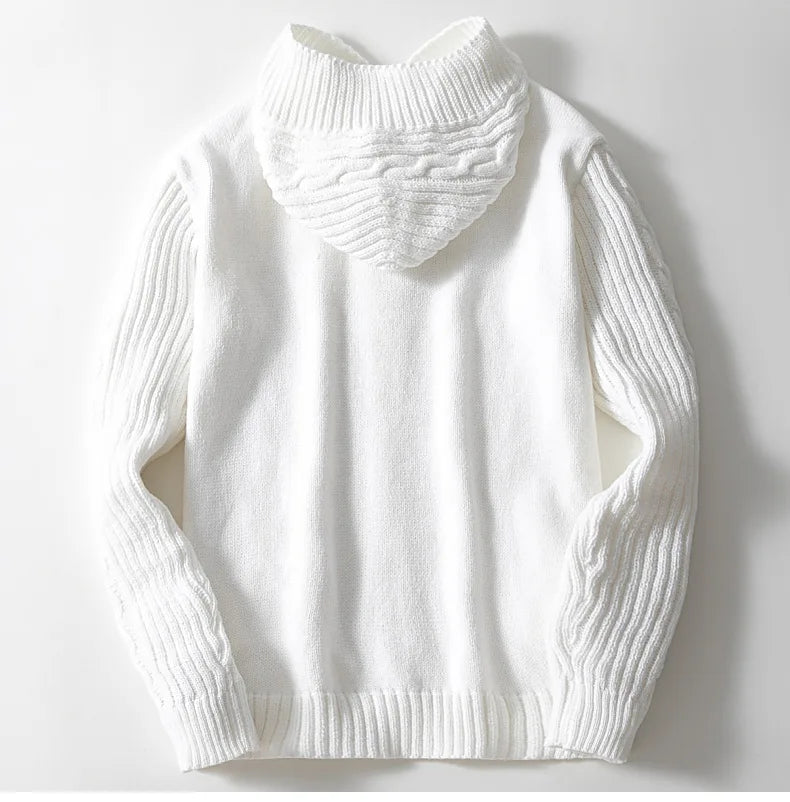 Miesten Huppari Neuletakki Kaapelikuviolla 2