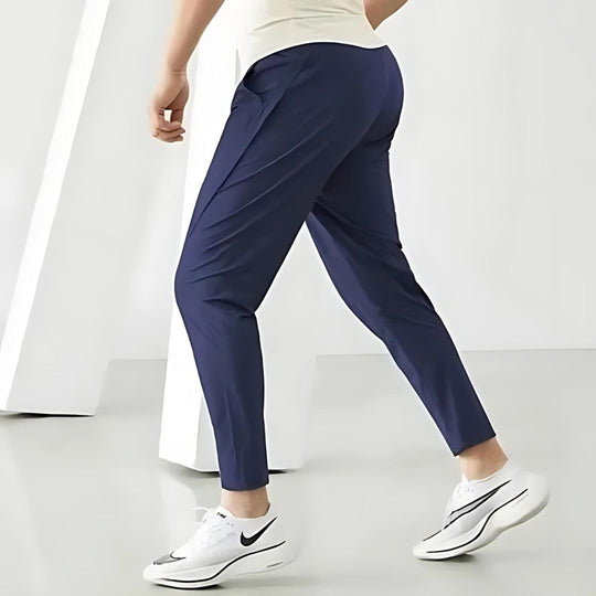 Miesten Juoksuhousut Tapered Fit Kosteutta Siirtävä Materiaali 1