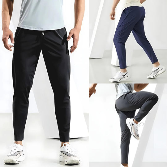 Miesten Juoksuhousut Tapered Fit Kosteutta Siirtävä Materiaali 3