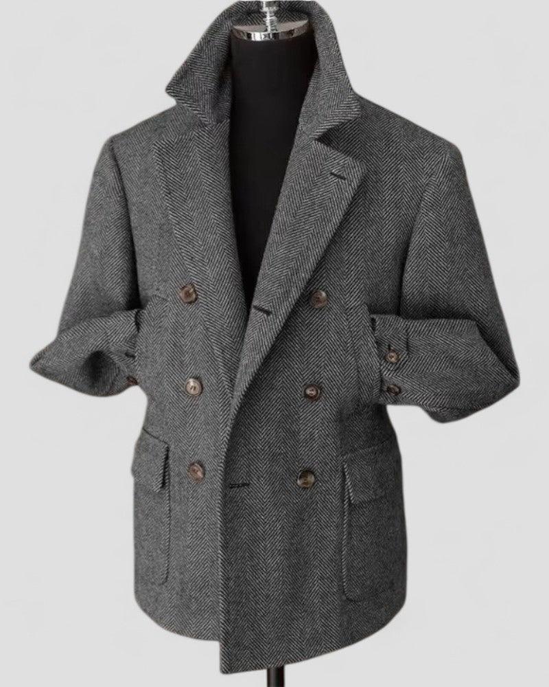 Miesten Kaksirivinen Bleiseri Tyylikäs 1