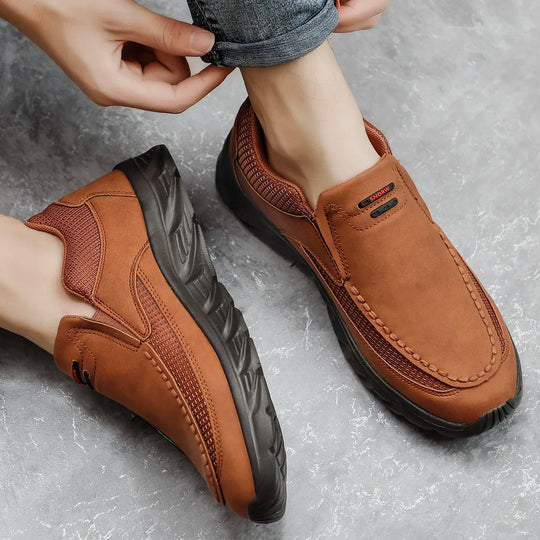 Miesten Kävelykengät Nahka Loaferit 2