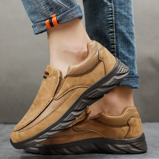 Miesten Kävelykengät Nahka Loaferit 4