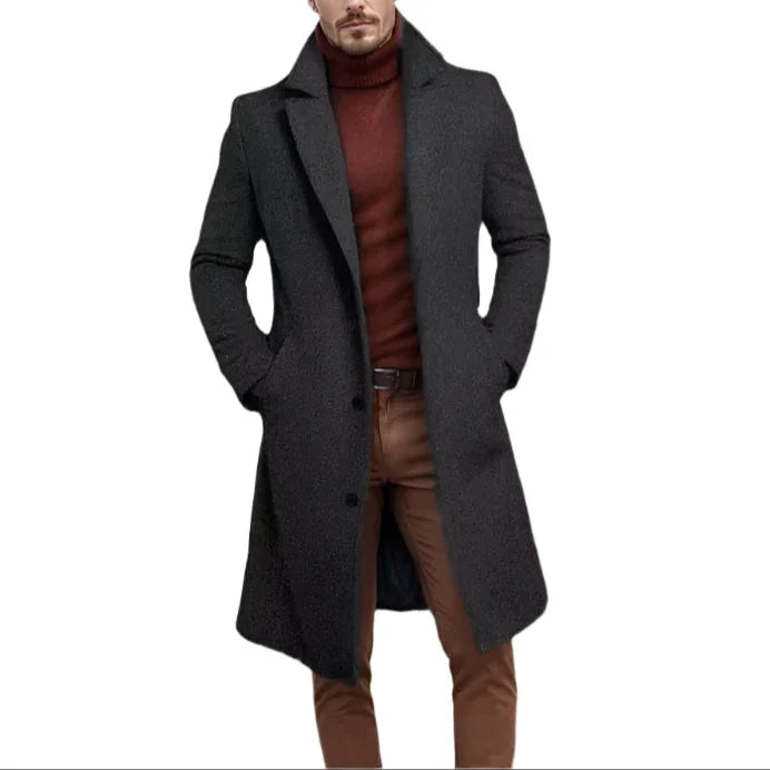 Miesten Keskitakki Tyylikkäällä Istuvuudella 7